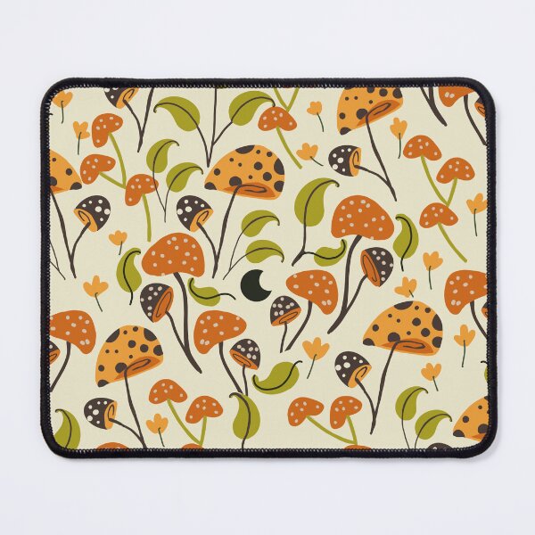 Item preview, Ditsy retro mushroom land  designed and sold by mitalim.