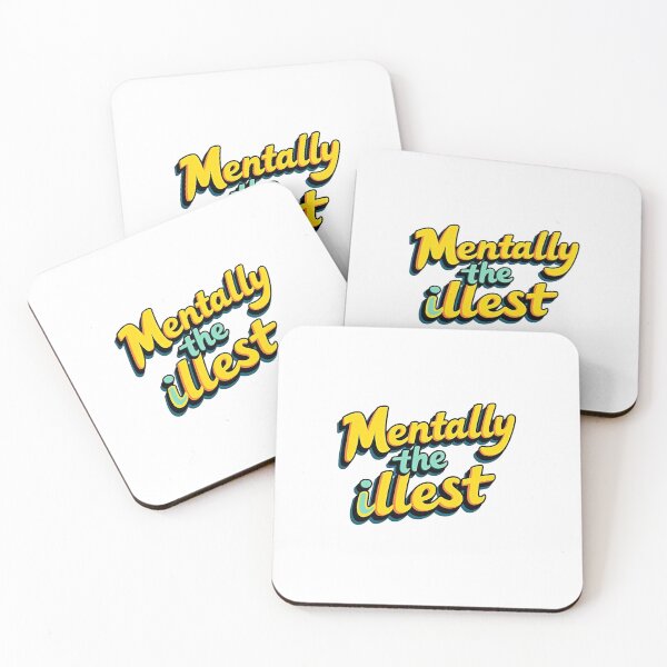 Item preview, Retro groovy Mentally the illest - funny mental illness saying  designed and sold by SkeletonsDanger.