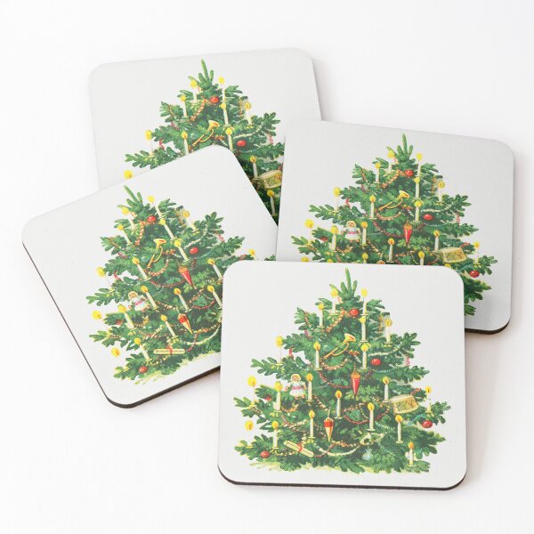 Item preview, Vintage Christmas Tree Card designed and sold by PureVintageLove.