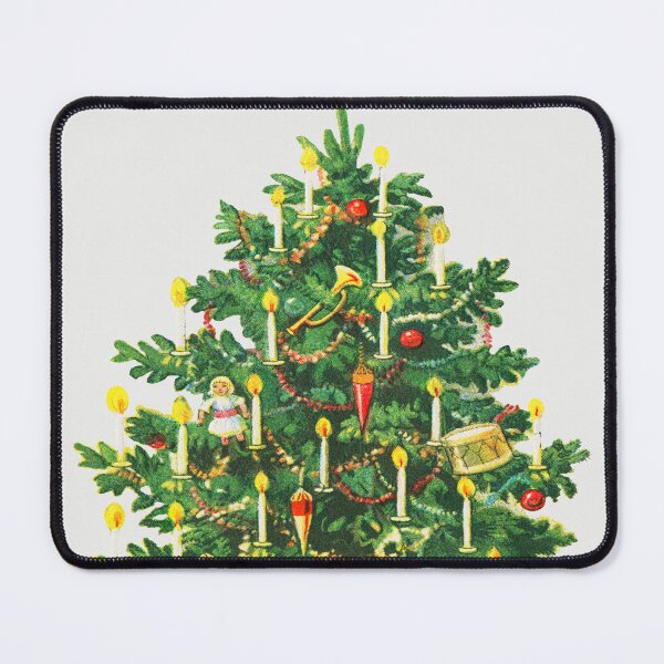 Item preview, Vintage Christmas Tree Card designed and sold by PureVintageLove.