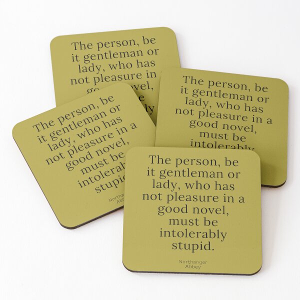 Item preview, Jane Austen Quote Northanger Abbey designed and sold by Literary Quotes.