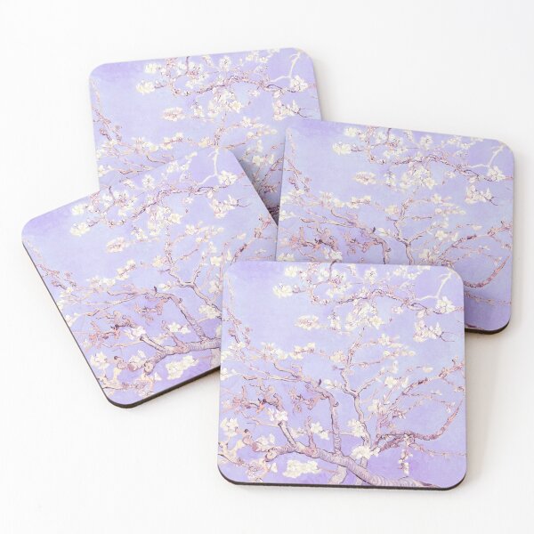 Item preview, Vincent Van Gogh almond blossoms lavender designed and sold by PureVintageLove.