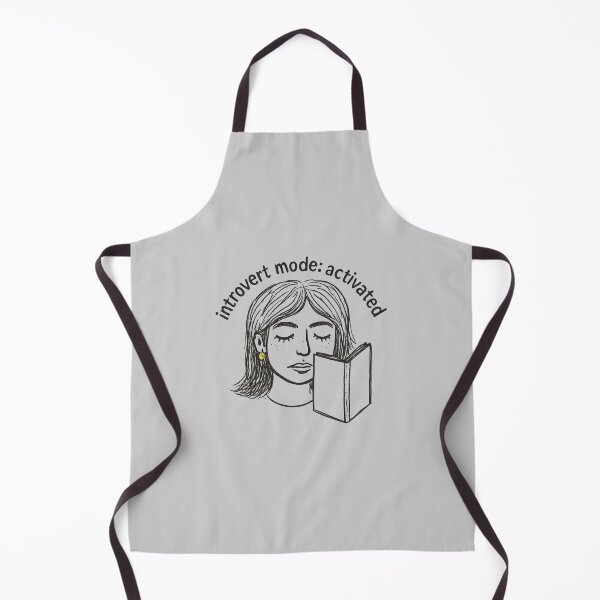 Item preview, Introvert Mode Activated Bookish Girl Drawing designed and sold by TheCandidate.