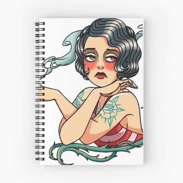 Artikelvorschau, Old School Tattoo, Frauen rauchen Old School Tattoo entworfen und verkauft von HaydenMillepied.