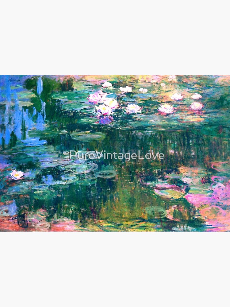 Thumbnail 3 of 3, Journal, Water Lilies monet designed and sold by PureVintageLove.