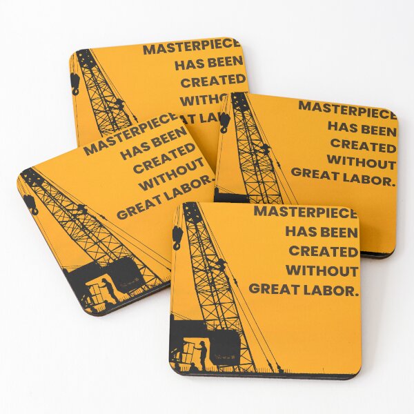 Item preview, No Human Masterpiece Without Great Labor | Tribute to Hard Work  designed and sold by THKR-Co.