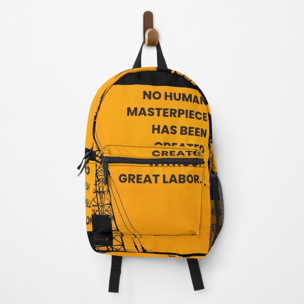 Item preview, No Human Masterpiece Without Great Labor | Tribute to Hard Work designed and sold by THKR-Co.