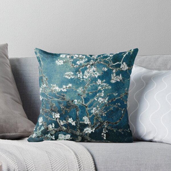 Item preview, Van Gogh Almond Blossoms Dark Teal designed and sold by PureVintageLove.