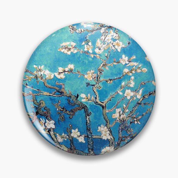 Item preview, Vincent Van Gogh almond blossoms turquoise ocean designed and sold by PureVintageLove.
