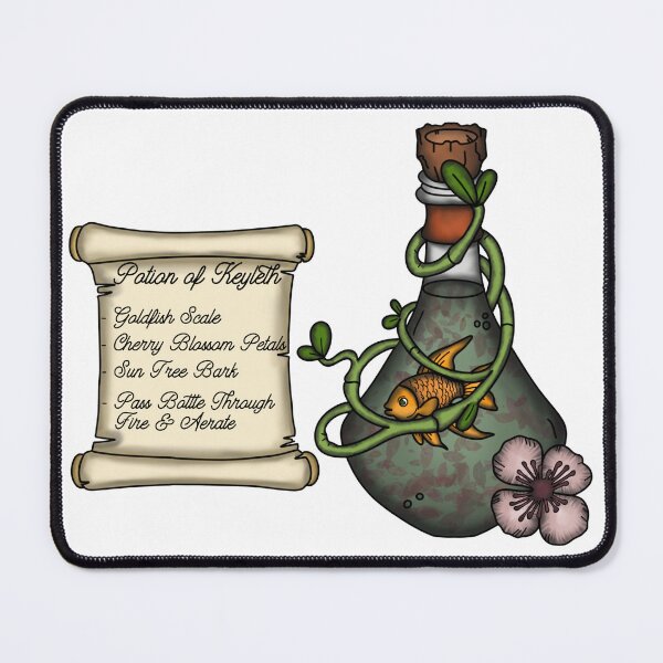 Item preview, Keyleth Potion Bottle and Ingredient List designed and sold by LunarAshes.