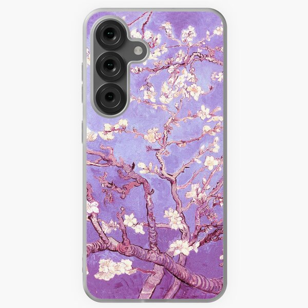 Item preview, Vincent Van Gogh almond blossoms lavender violet designed and sold by PureVintageLove.