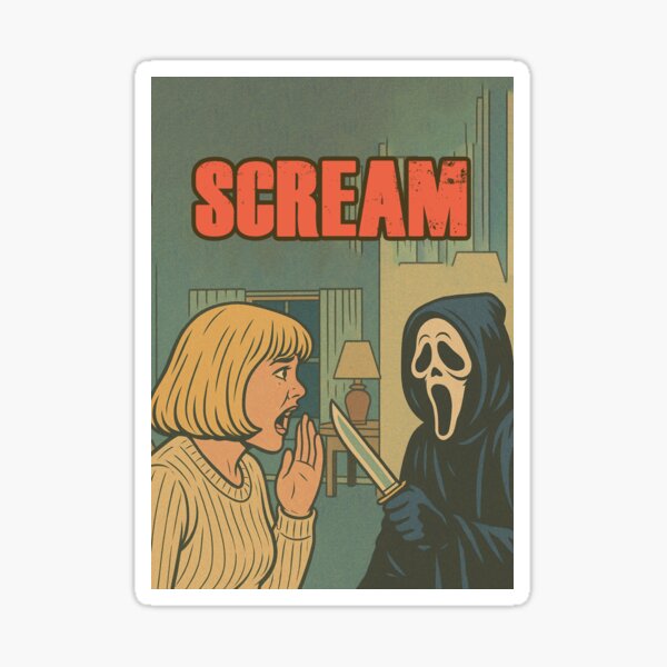 Item preview, Scream, horror film 90s, slasher coming designed and sold by Mauswohn.