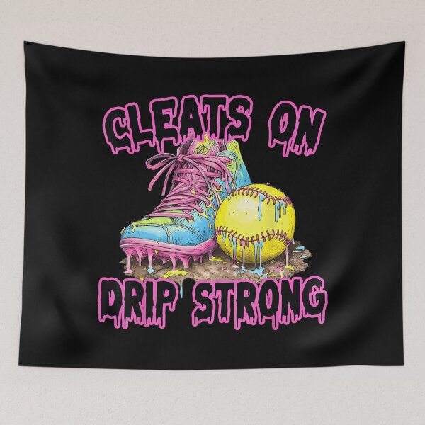 Item preview, Softball Dripping Cleats On Drip Strong Youth Softball Mom designed and sold by Filek-mable.
