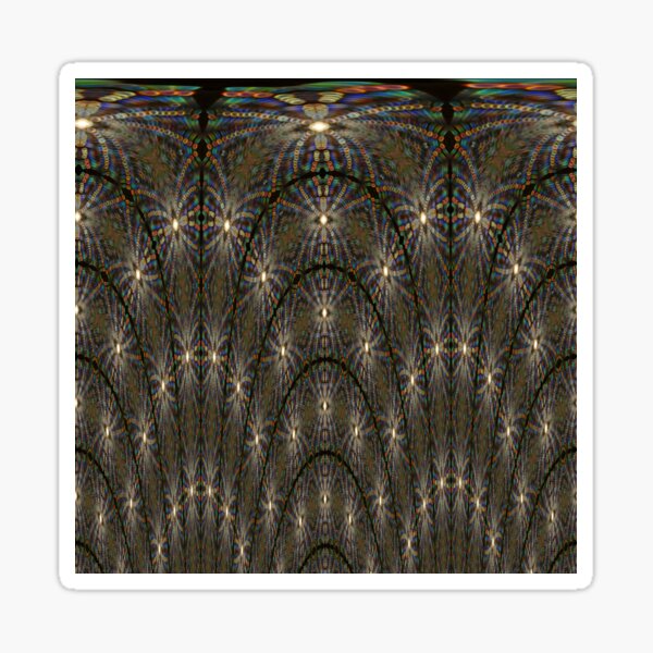 Abstract water droplets in rainbow colours Sticker
