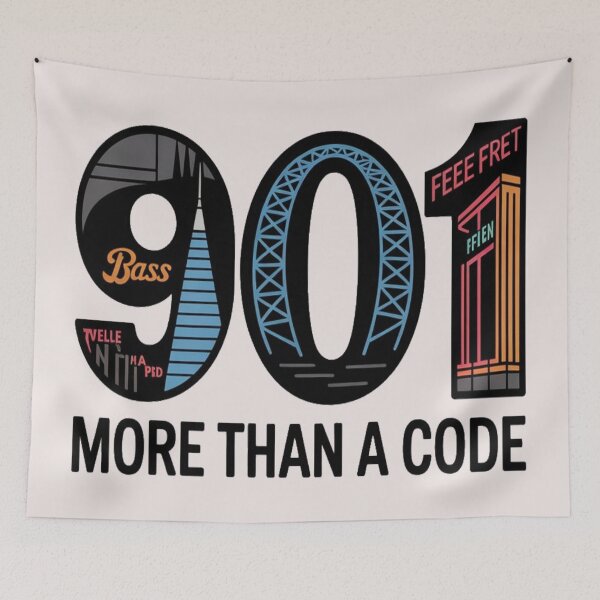 Item preview, 901 Pride: A Minimal Memphis Tribute designed and sold by Globalcitytees.