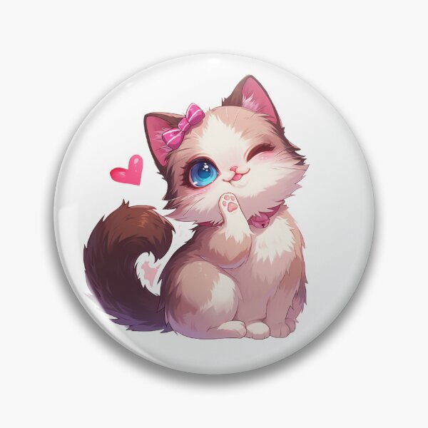 Item preview, Cute cartoon kitten designed and sold by Stickermagician.