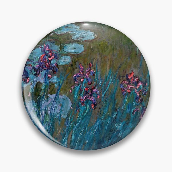 Item preview, Irises and Water Lilies Claude Monet 1917 designed and sold by PureVintageLove.