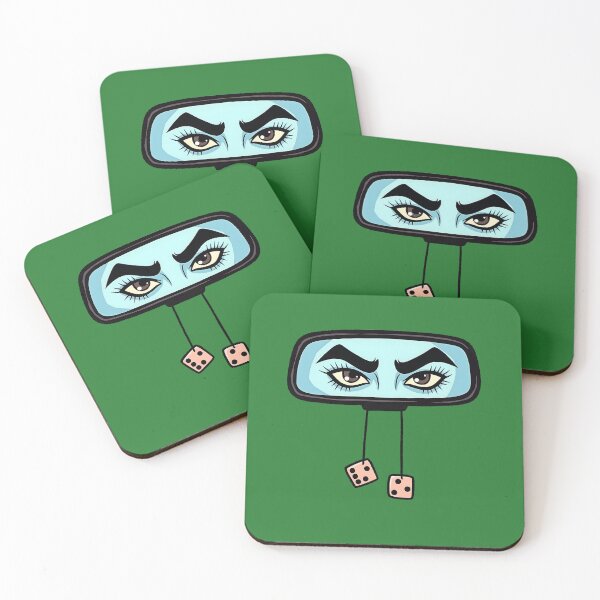 Item preview, Fierce Eyes in Rearview Mirror - Bold Retro Vibe designed and sold by gtrock.