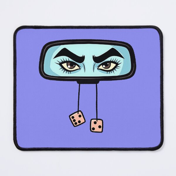 Item preview, Fierce Eyes in Rearview Mirror - Bold Retro Vibe designed and sold by gtrock.