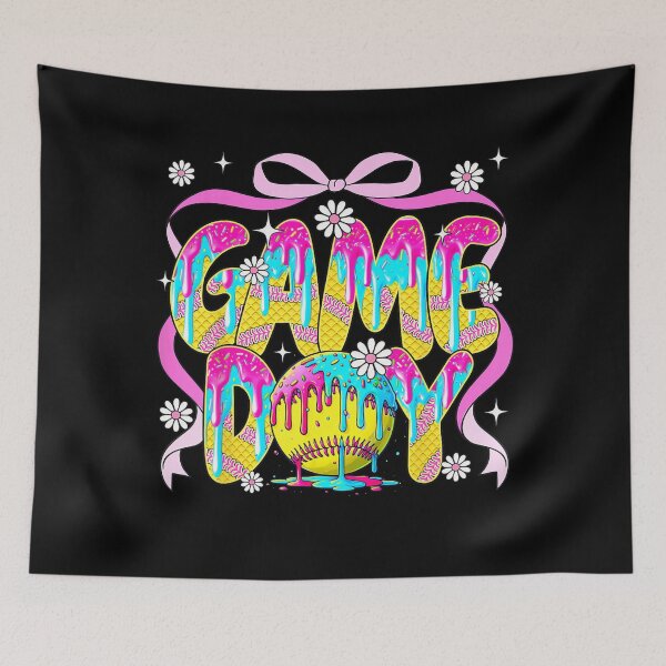 Item preview, Softball Game Day Drip Ice Cream Drip Softball designed and sold by Filek-mable.