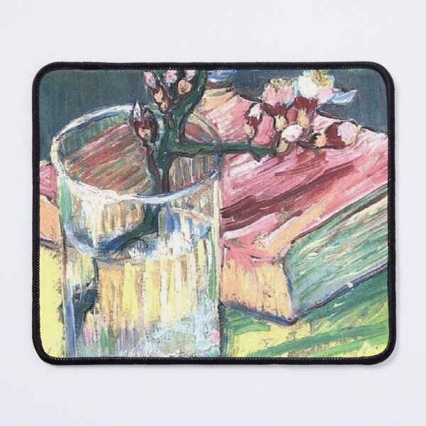 Item preview, Van Gogh Blossoming Almond Branch in a Glass with a Book  designed and sold by PureVintageLove.