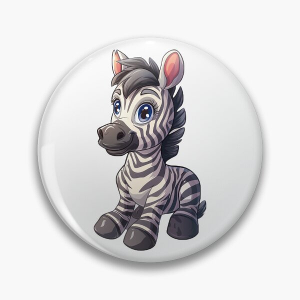 Item preview, Cute cartoon zebra designed and sold by Stickermagician.