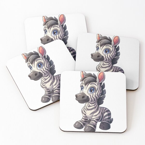 Item preview, Cute cartoon zebra designed and sold by Stickermagician.