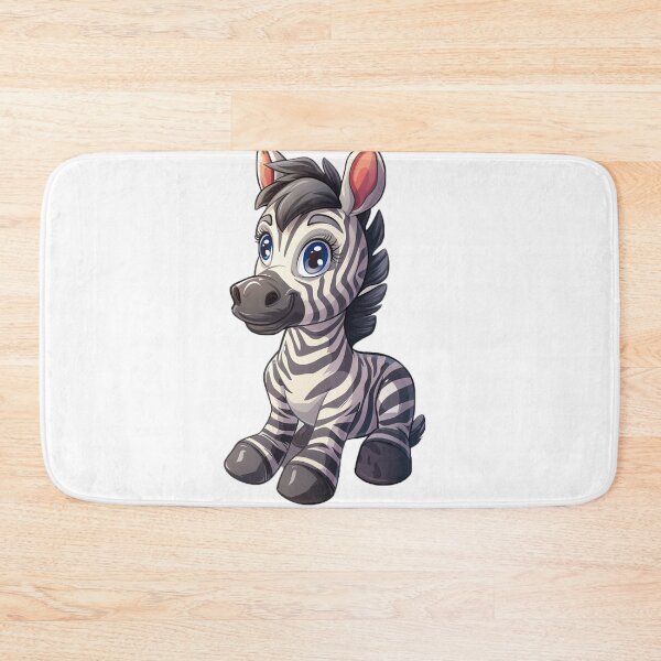 Item preview, Cute cartoon zebra designed and sold by Stickermagician.