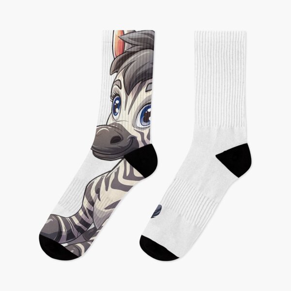Item preview, Cute cartoon zebra designed and sold by Stickermagician.
