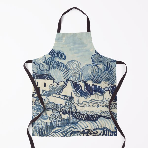 Item preview, Vincent Van Gogh Landscape With Houses 1890 designed and sold by PureVintageLove.