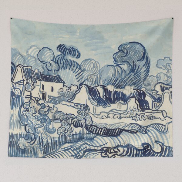 Item preview, Vincent Van Gogh Landscape With Houses 1890  designed and sold by PureVintageLove.