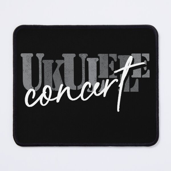 Item preview, Concert Ukulele black and white designed and sold by UkeverseGifts.