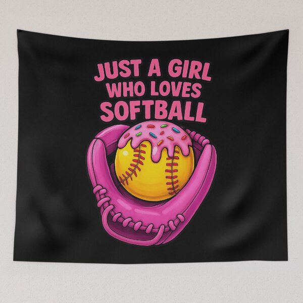 Item preview, Softball Ice Cream Drip Just A Girl Who Loves Softball Girls designed and sold by Filek-mable.