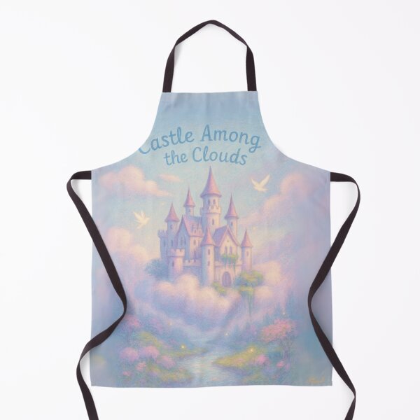 Item preview, Mystic Castle in the Clouds – Dreamy Pastel Medieval Fantasy Art designed and sold by Laugh & Rewind .
