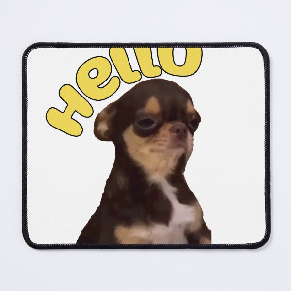 Item preview, Sleepy Hello Dog Meme Sticker designed and sold by SpxrkyDesigns.