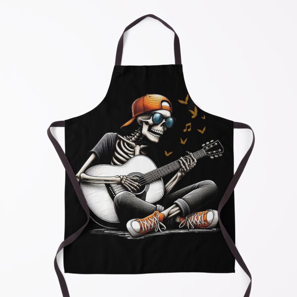 Item preview, Cool Skeleton Playing Guitar | Rock and Roll Streetwear Design designed and sold by Aredbox.