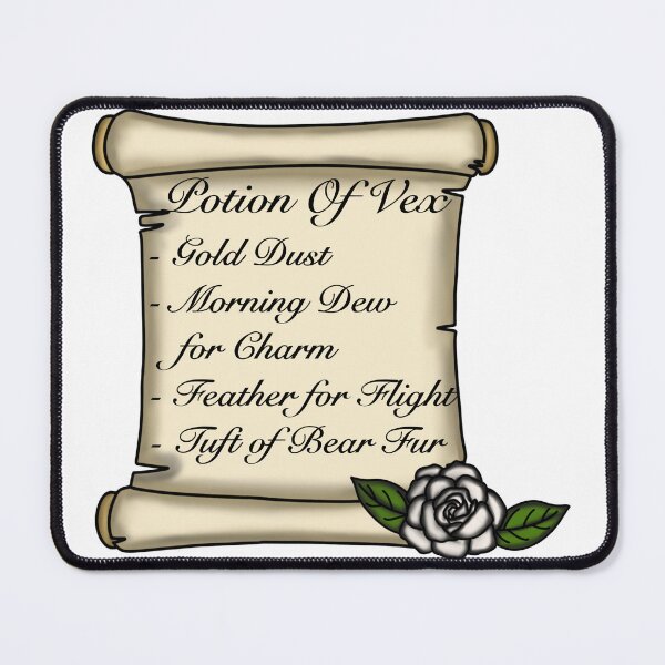 Item preview, Vex'ahlia Potion Ingredient List designed and sold by LunarAshes.