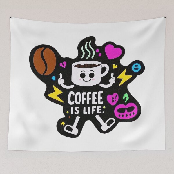 Item preview, Coffee is life designed and sold by Stickermagician.