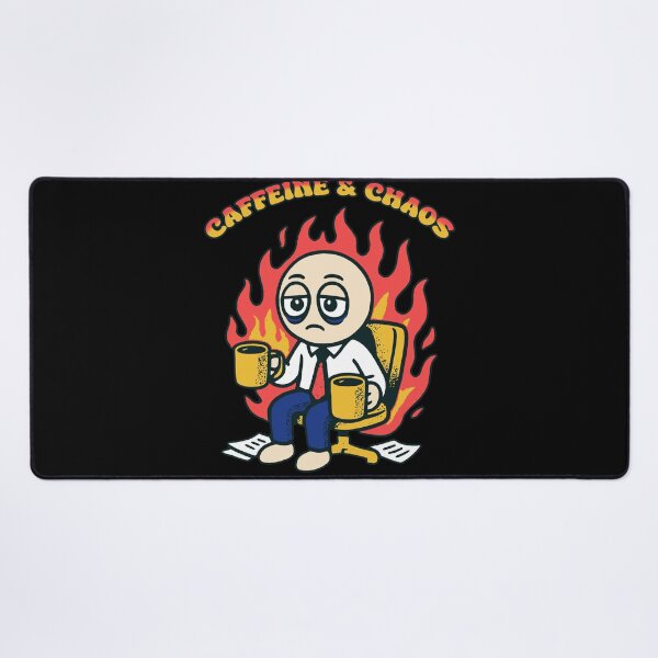 Item preview, Caffeine and Chaos - Funny Coffee Addict Design designed and sold by Dust Style.