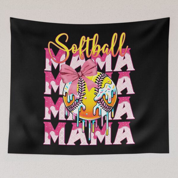 Item preview, Softball Mama Mom Mother Mothers Day Ice Cream Dripping designed and sold by Filek-mable.