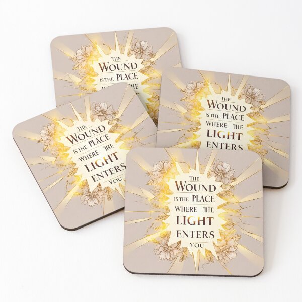 Item preview, The wound is the place where the Light enters you 42 designed and sold by Tom-Johnson.