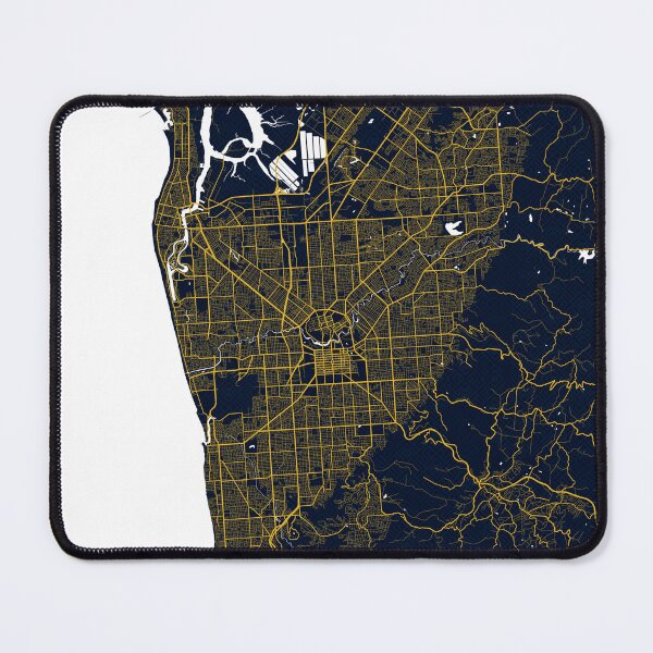 Item preview, Adelaide City Map of Australia - Gold Art Deco designed and sold by deMAP.