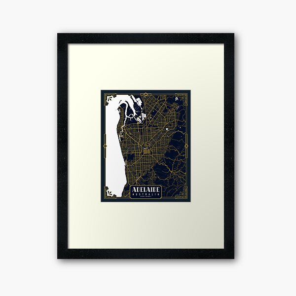 Item preview, Adelaide City Map of Australia - Gold Art Deco designed and sold by deMAP.