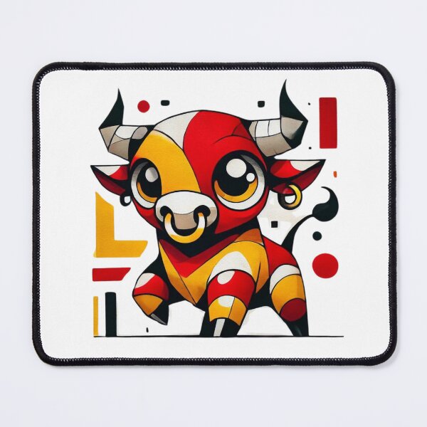 Item preview, Cubist Spanish Bull - Art with the Colors of the Spanish Flag designed and sold by FusiTink.