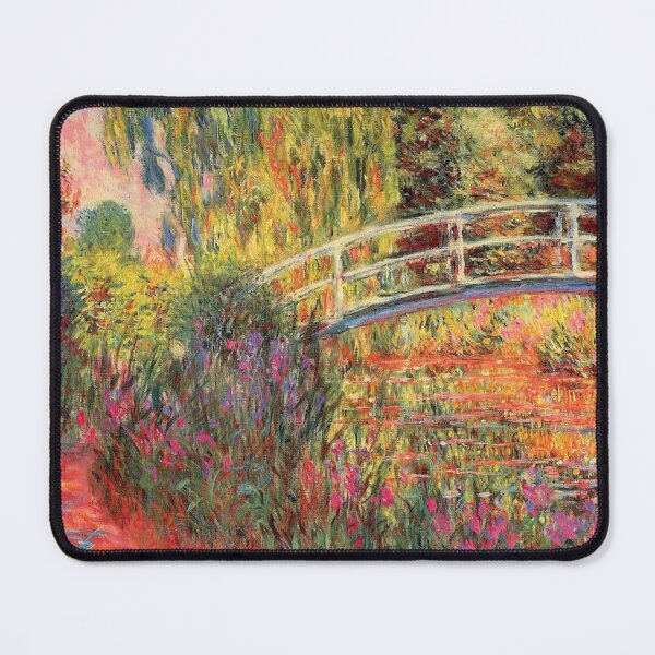 Item preview, Monet The Japanese Bridge (The Water-Lily Pond, Water Irises) designed and sold by PureVintageLove.