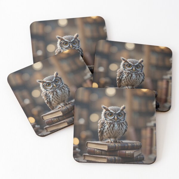 Item preview, owl wearing glasses designed and sold by InezPhotography.
