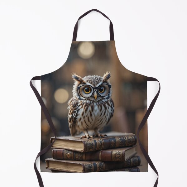 Item preview, owl wearing glasses designed and sold by InezPhotography.