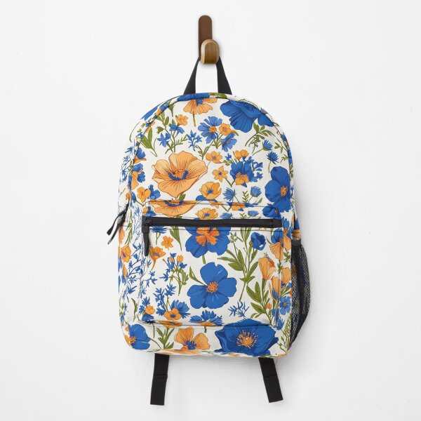 Item preview, Blue and Orange Flower designed and sold by CoolPixels.