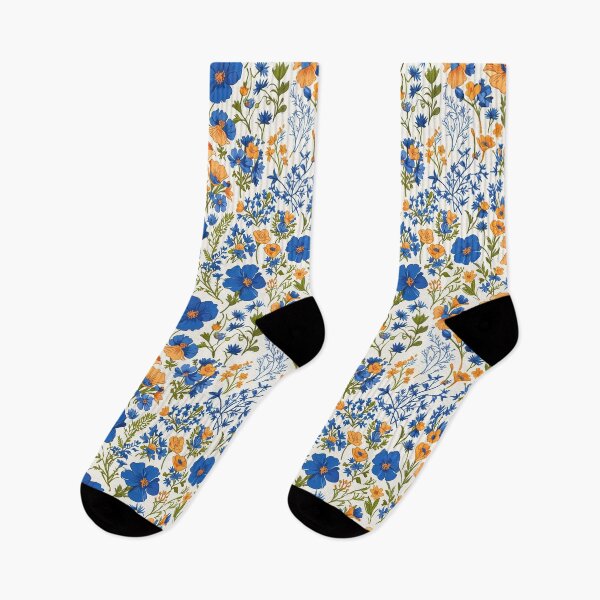 Item preview, Blue and Orange Flower designed and sold by CoolPixels.