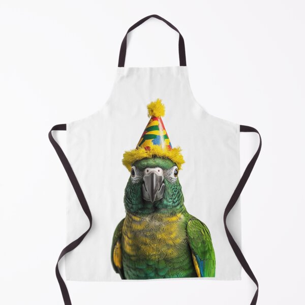 Item preview, Amazon Parrot Wearing Birthday Party Hat designed and sold by LazyOwlStore.